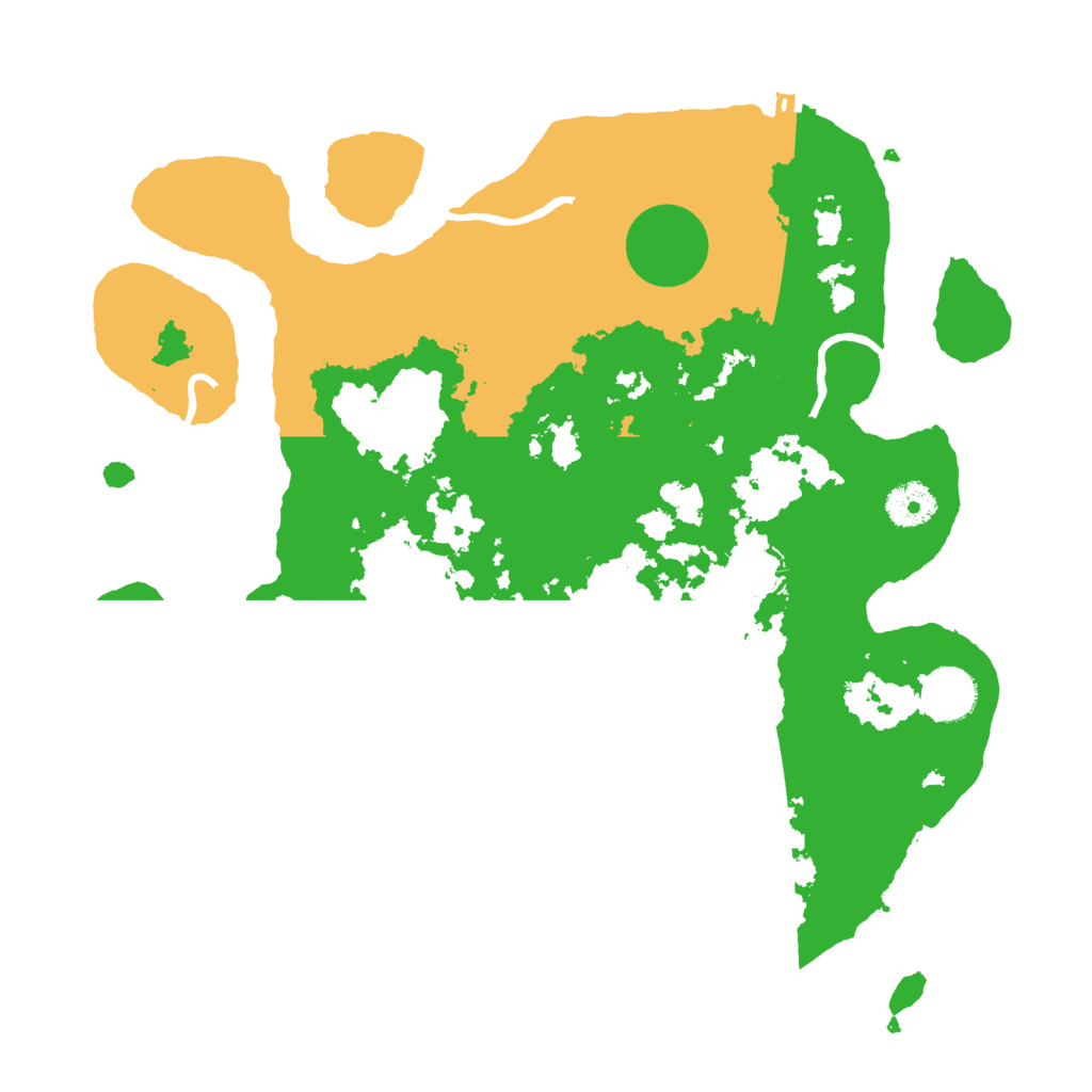 Biome Rust Map: Procedural Map, Size: 3500, Seed: 657824626