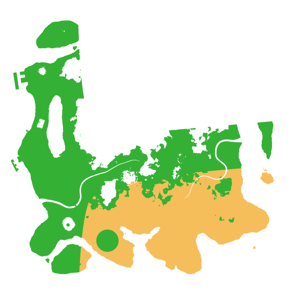 Biome Rust Map: Procedural Map, Size: 3500, Seed: 24362432