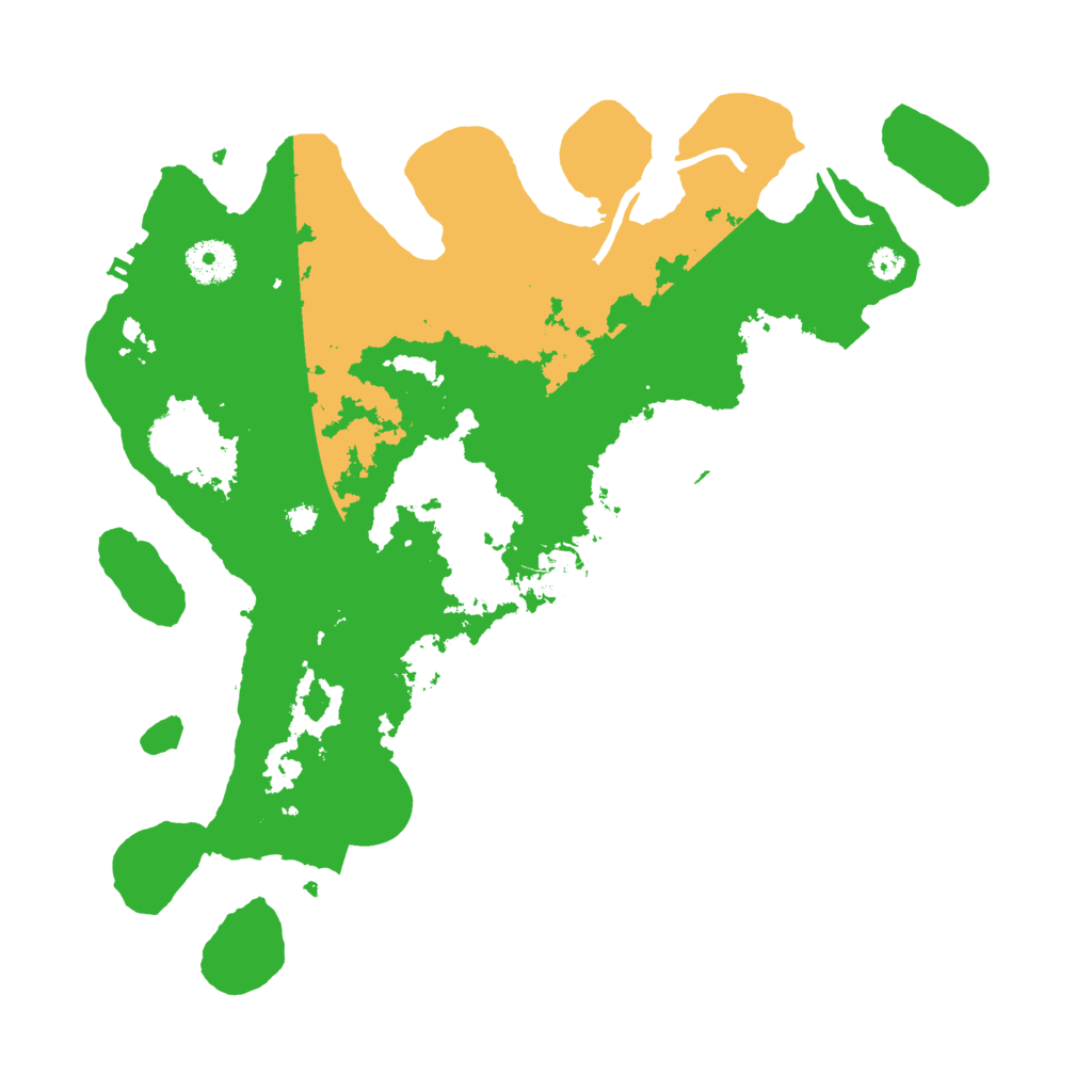 Biome Rust Map: Procedural Map, Size: 3500, Seed: 52192542