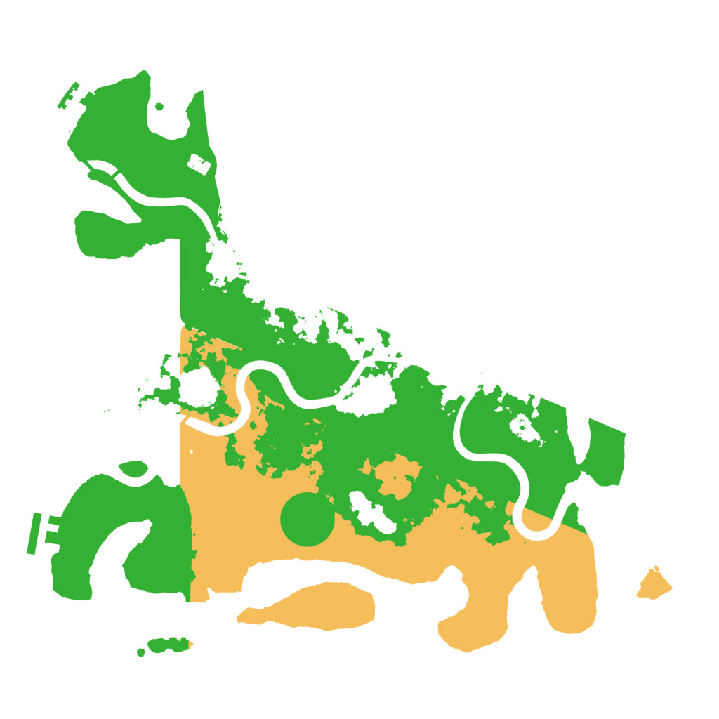 Biome Rust Map: Procedural Map, Size: 3500, Seed: 65070183