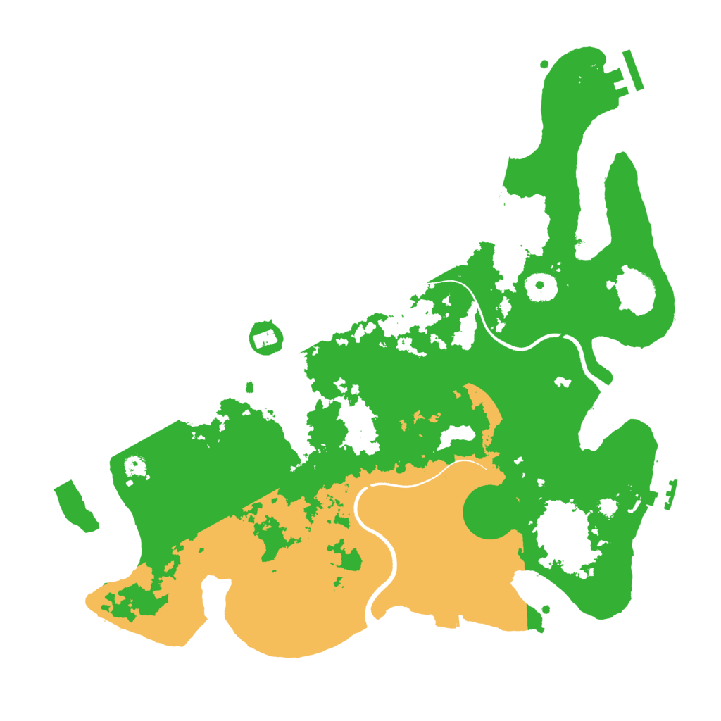 Biome Rust Map: Procedural Map, Size: 3500, Seed: 42240457