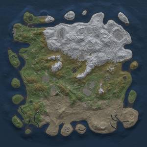 Thumbnail Rust Map: Procedural Map, Size: 4500, Seed: 874472206, 20 Monuments