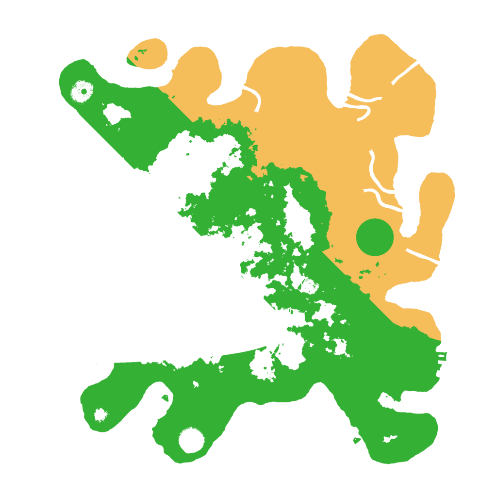 Biome Rust Map: Procedural Map, Size: 3500, Seed: 58815829