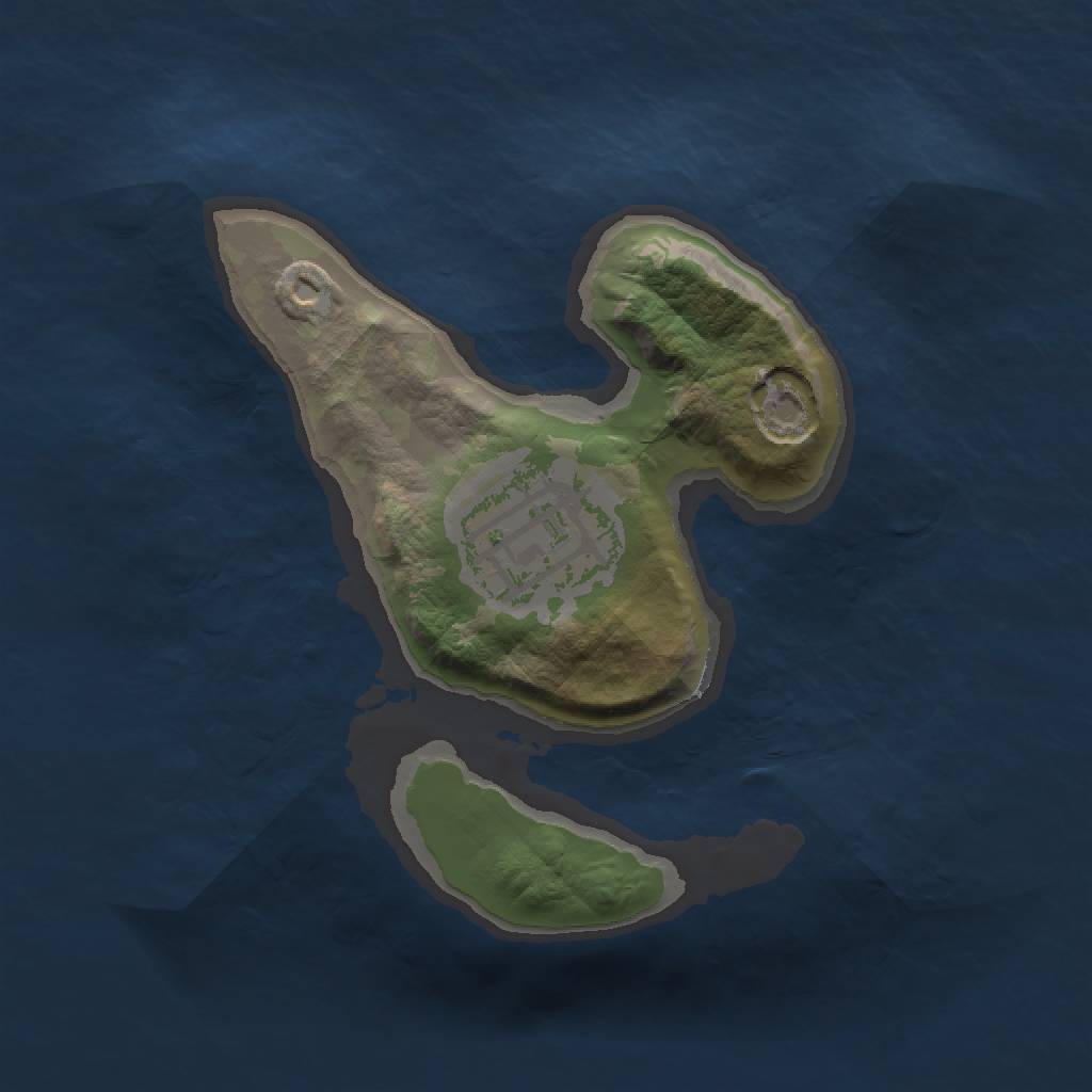 Rust Map: Barren, Size: 1500, Seed: 1245, 3 Monuments