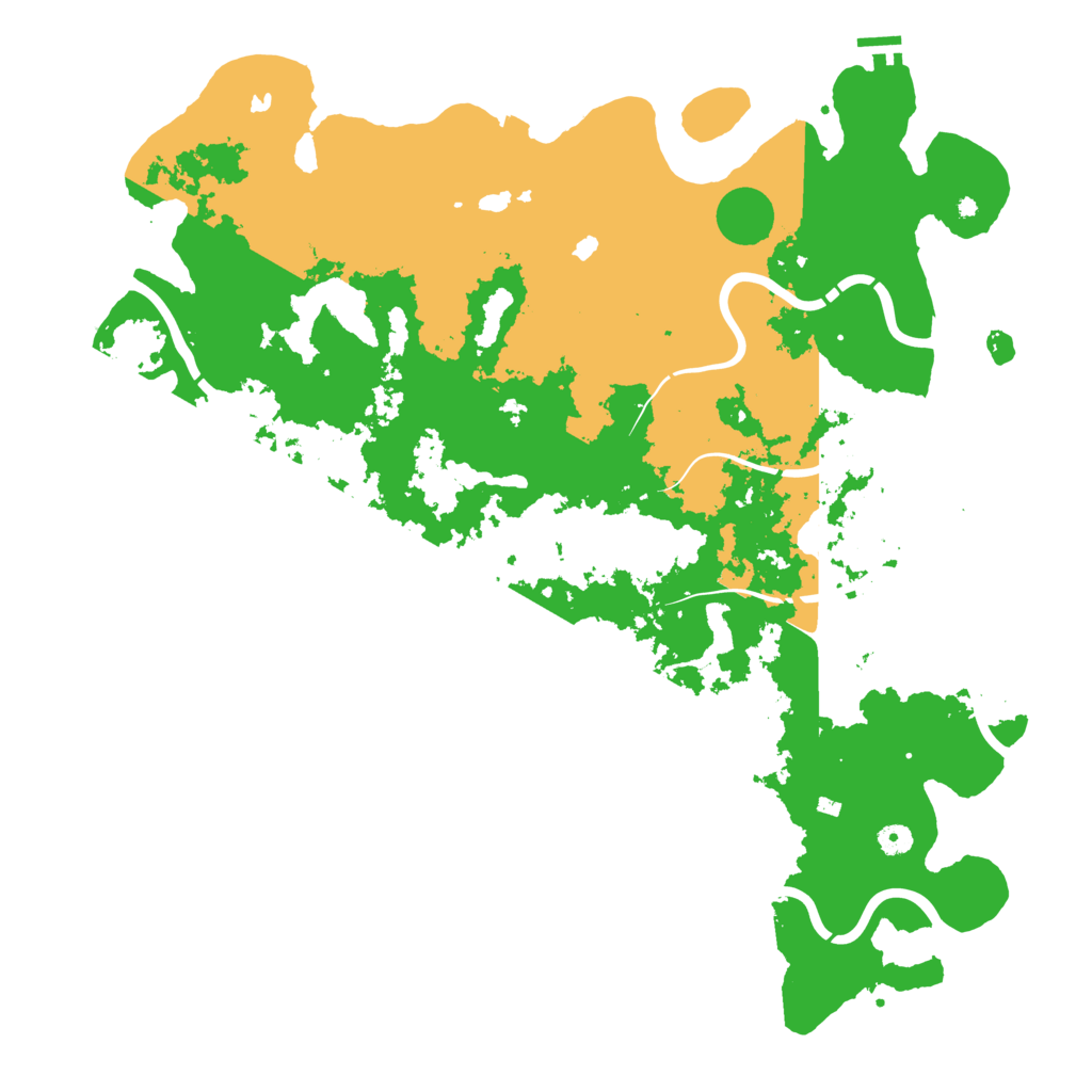 Biome Rust Map: Procedural Map, Size: 5000, Seed: 500031
