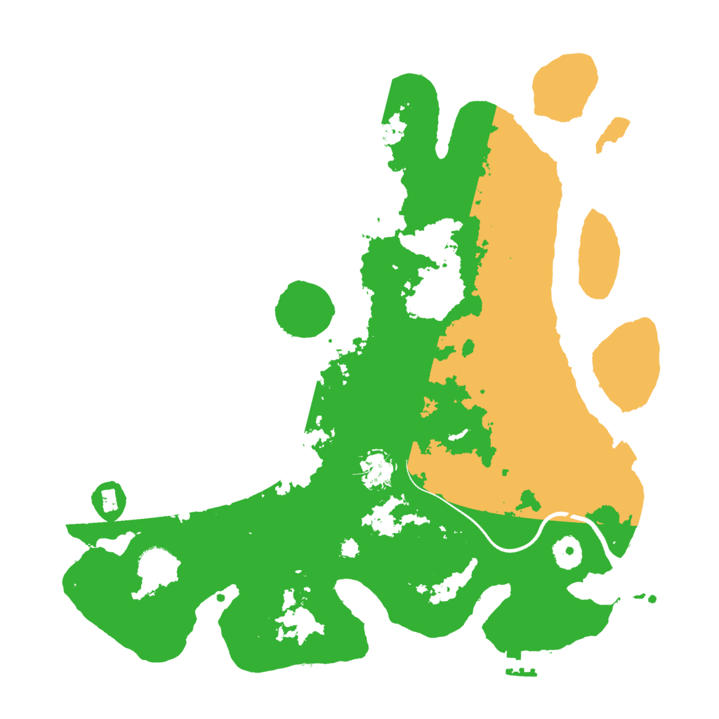 Biome Rust Map: Procedural Map, Size: 3500, Seed: 62105