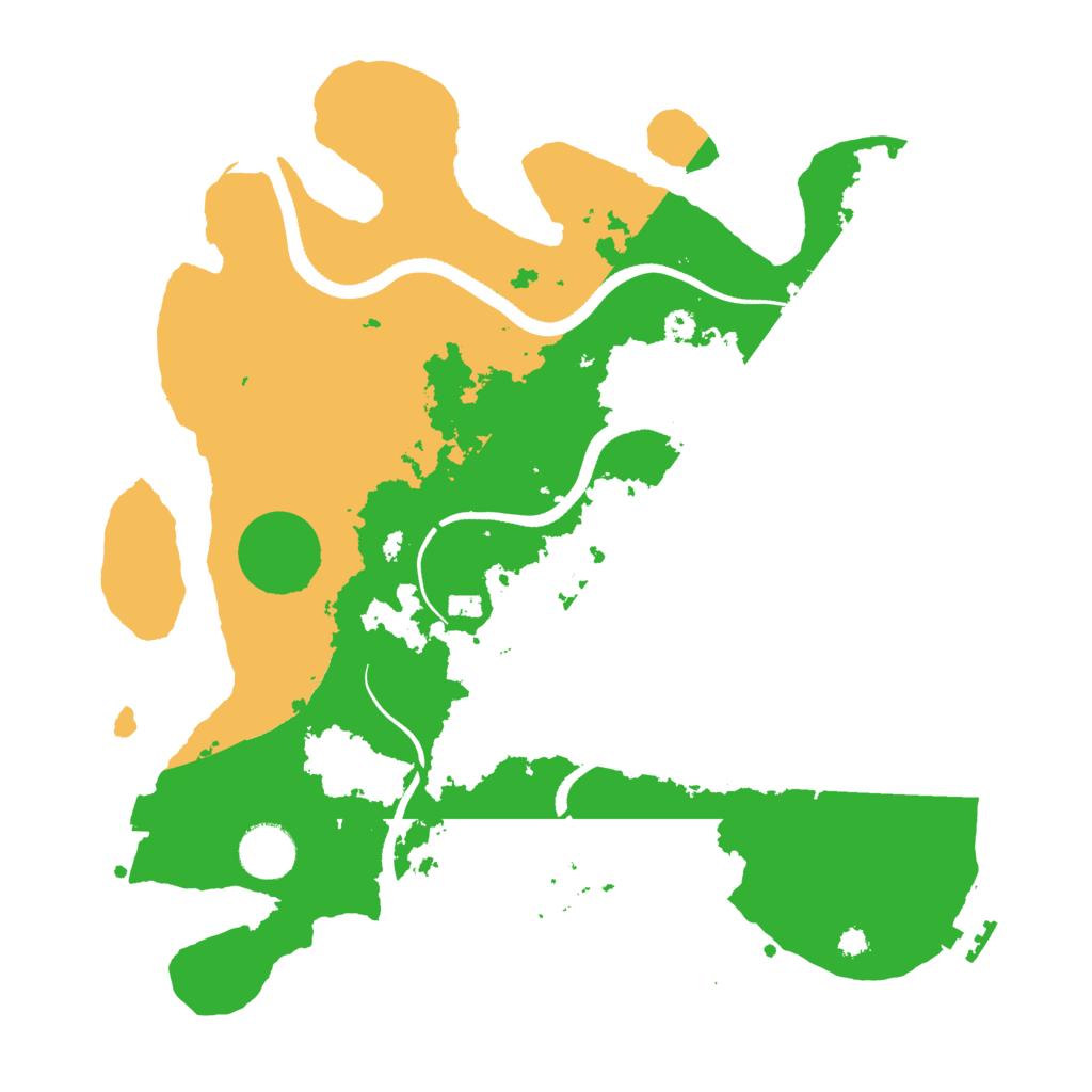 Biome Rust Map: Procedural Map, Size: 3500, Seed: 68888355