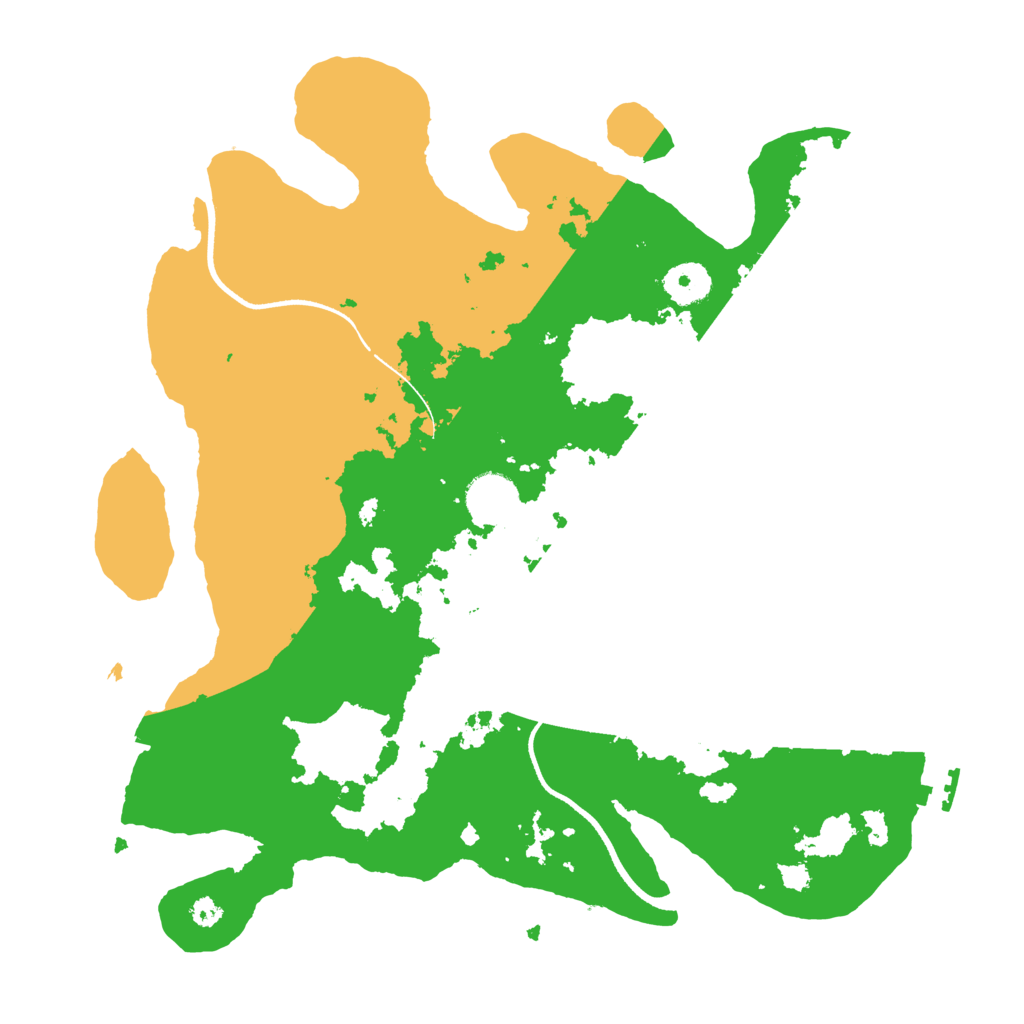 Biome Rust Map: Procedural Map, Size: 3500, Seed: 68888355