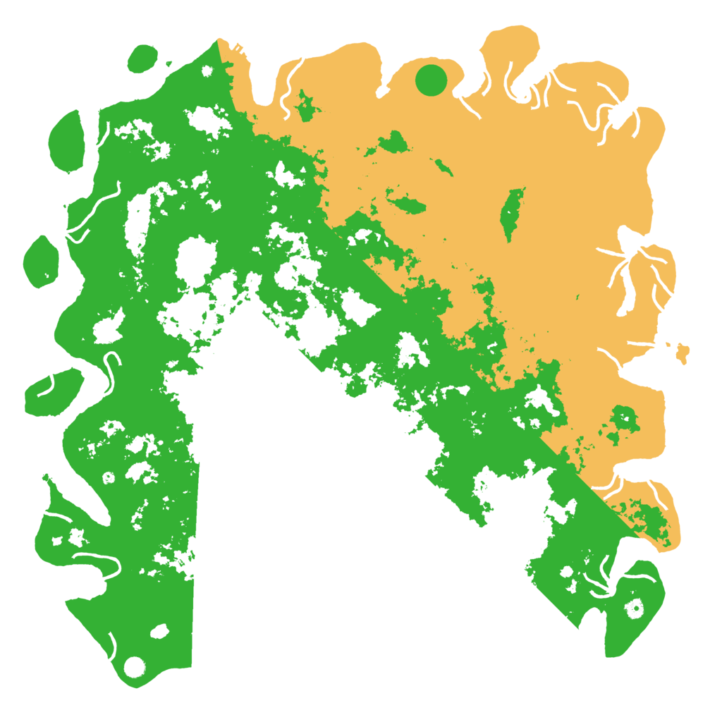 Biome Rust Map: Procedural Map, Size: 6000, Seed: 1304054758
