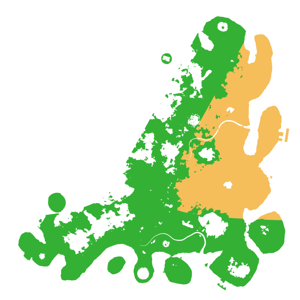 Biome Rust Map: Procedural Map, Size: 4500, Seed: 1381603665