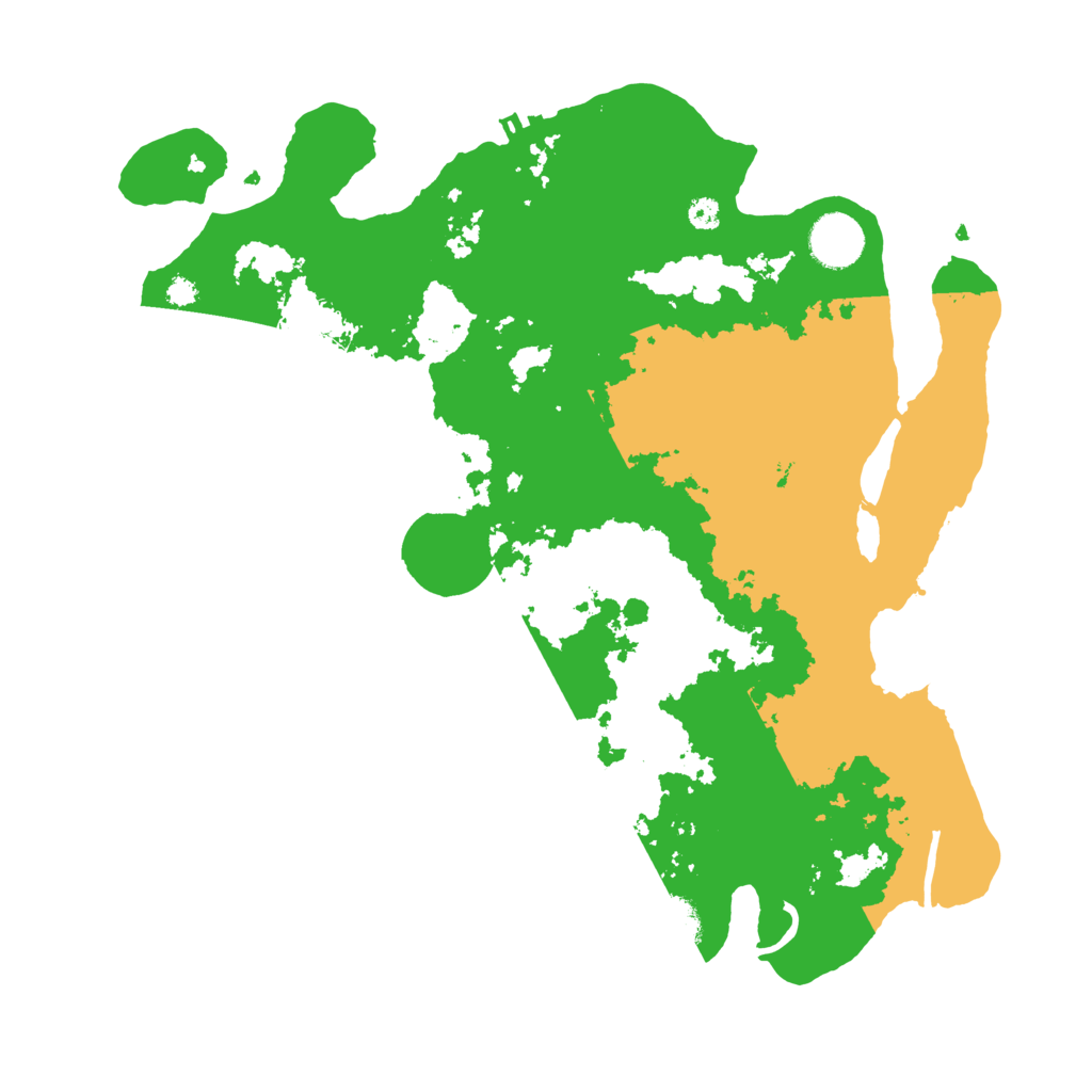Biome Rust Map: Procedural Map, Size: 3500, Seed: 3179104