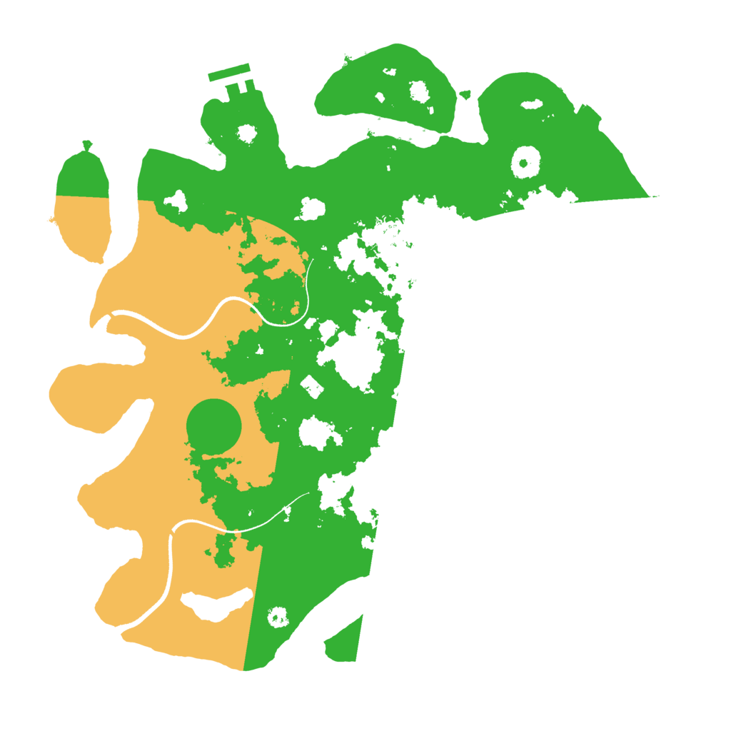 Biome Rust Map: Procedural Map, Size: 3500, Seed: 58319456