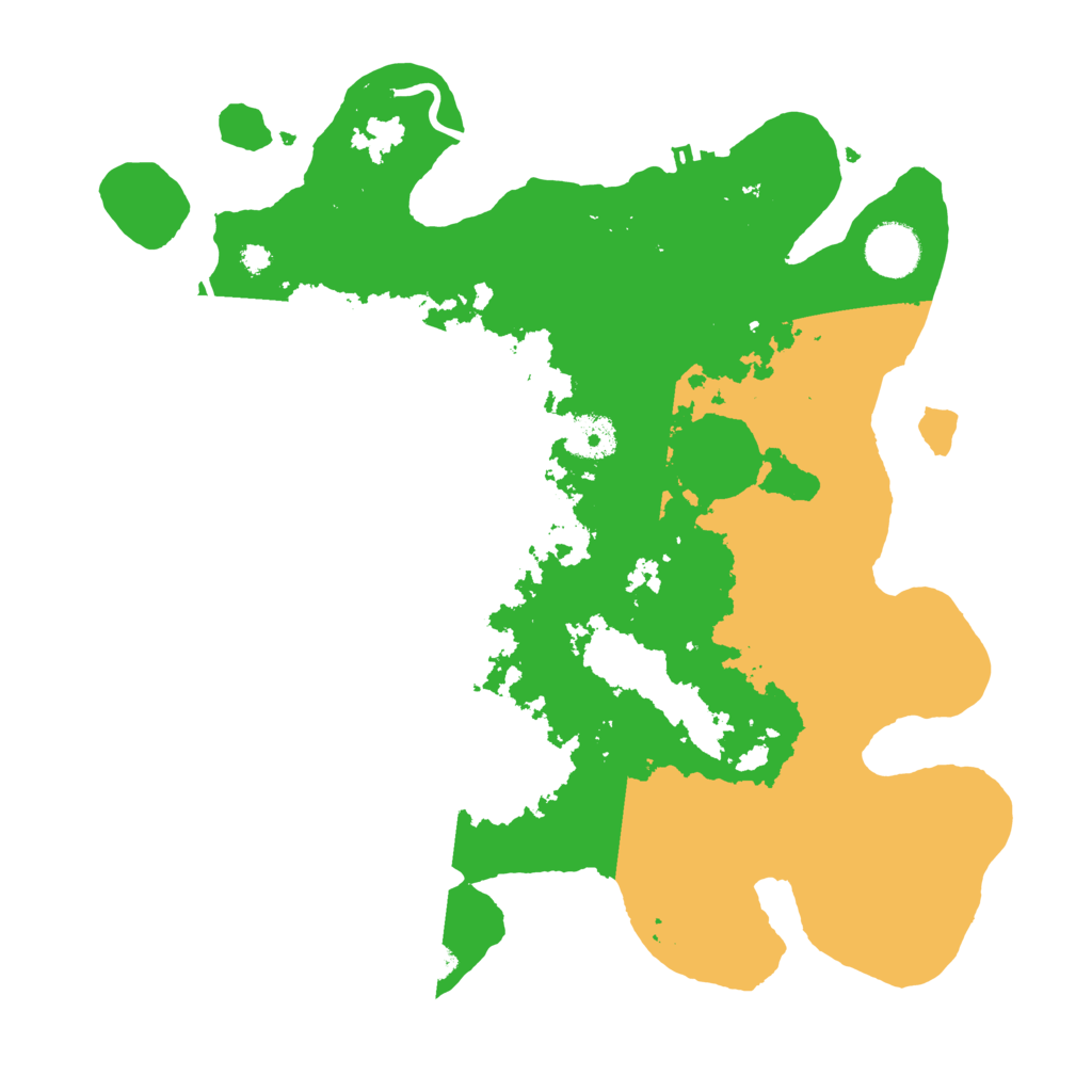 Biome Rust Map: Procedural Map, Size: 3500, Seed: 17990