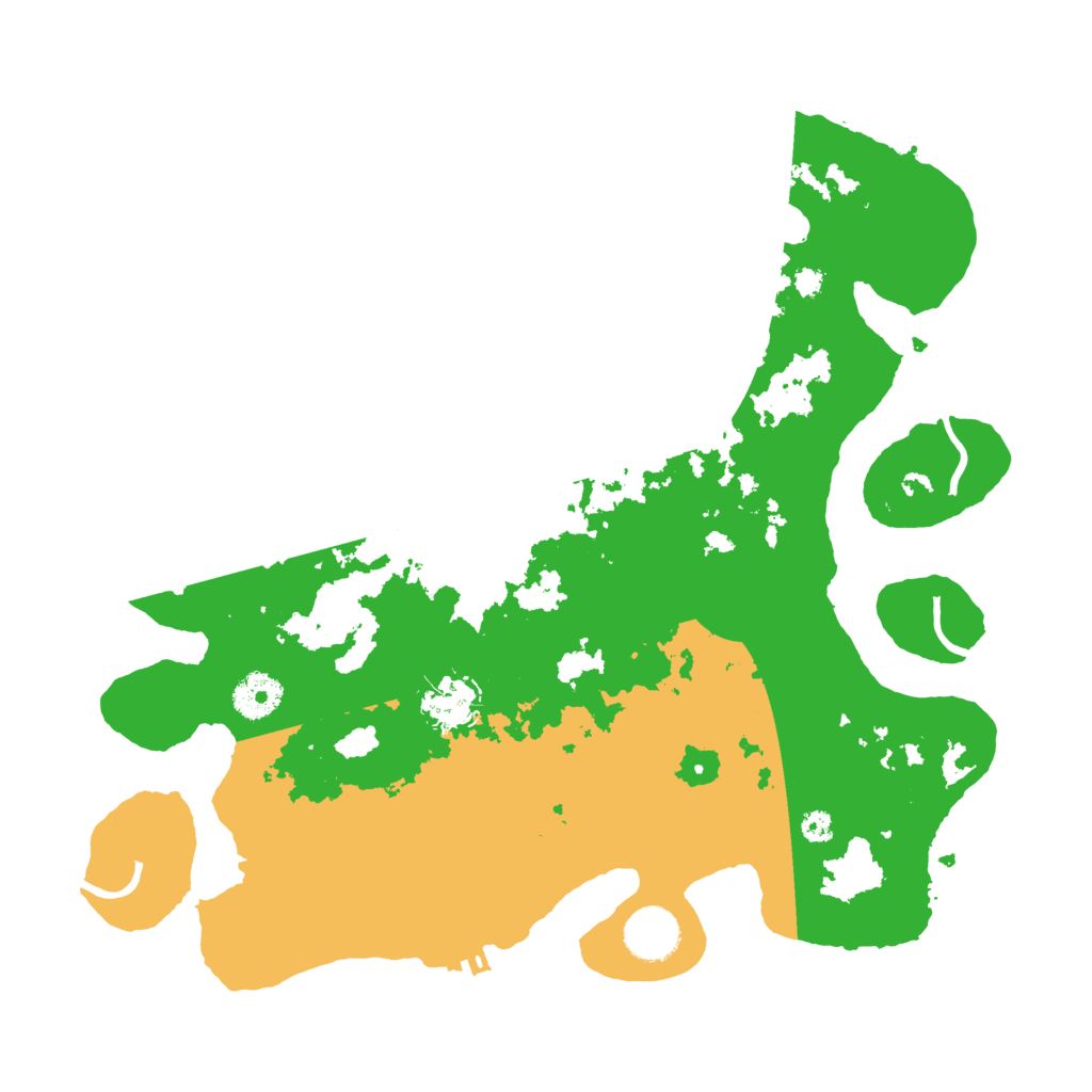 Biome Rust Map: Procedural Map, Size: 3500, Seed: 1294793236
