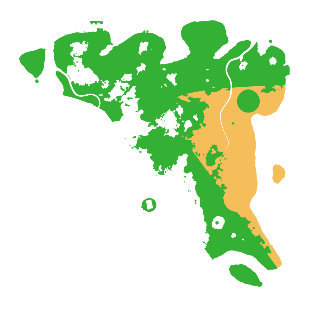 Biome Rust Map: Procedural Map, Size: 3700, Seed: 323794551