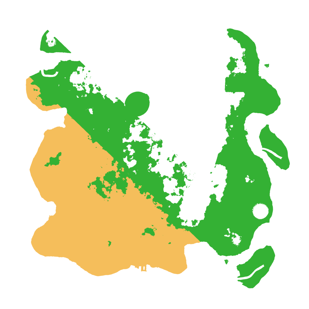 Biome Rust Map: Procedural Map, Size: 3500, Seed: 4442