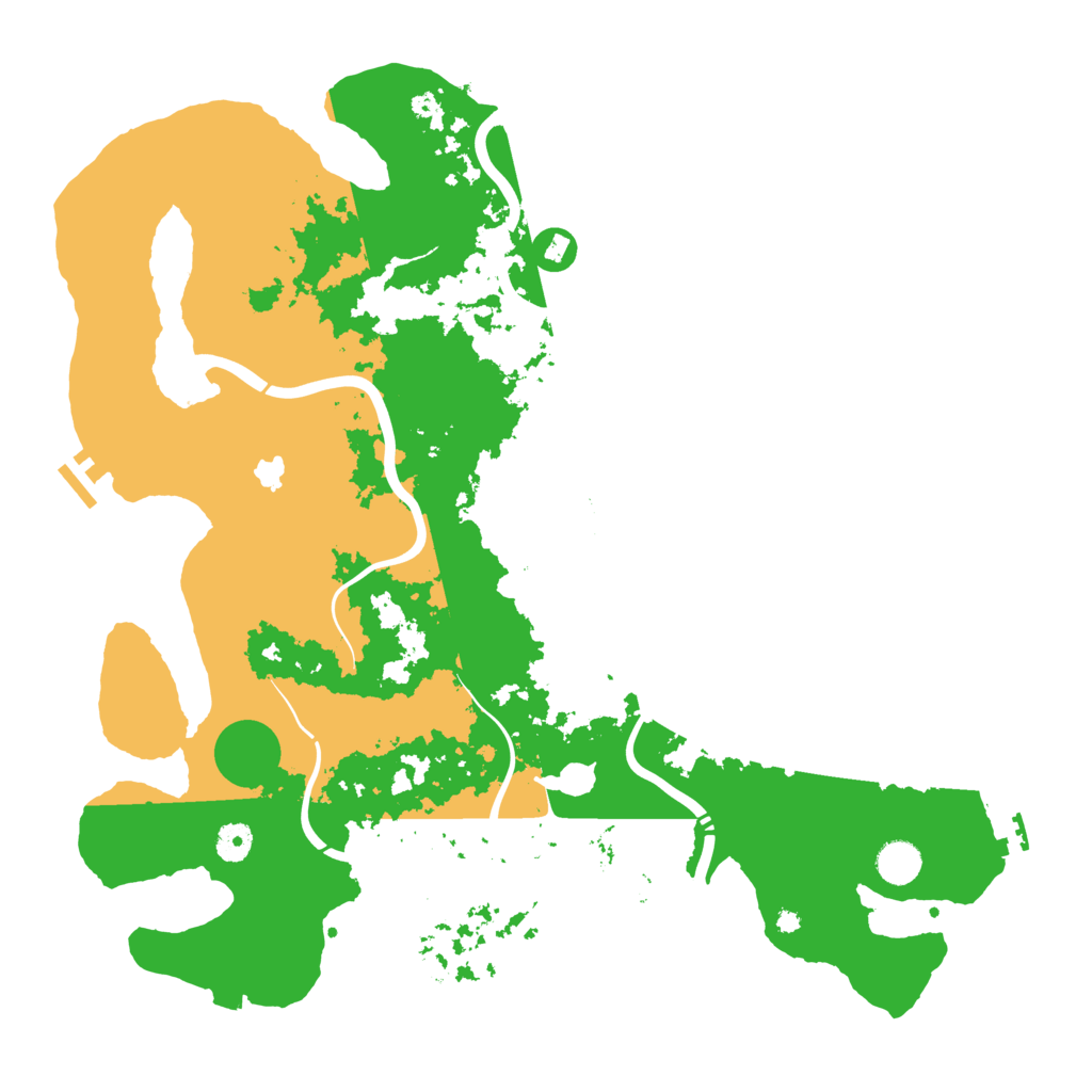 Biome Rust Map: Procedural Map, Size: 4350, Seed: 1383826889