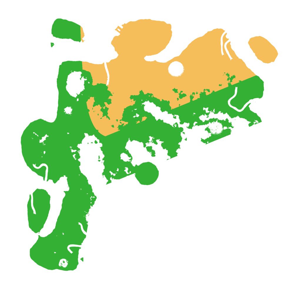 Biome Rust Map: Procedural Map, Size: 3500, Seed: 52585087