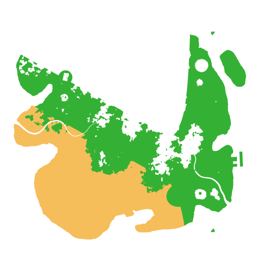 Biome Rust Map: Procedural Map, Size: 3500, Seed: 1346847086