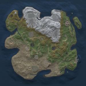 Thumbnail Rust Map: Procedural Map, Size: 3500, Seed: 1346847086, 19 Monuments