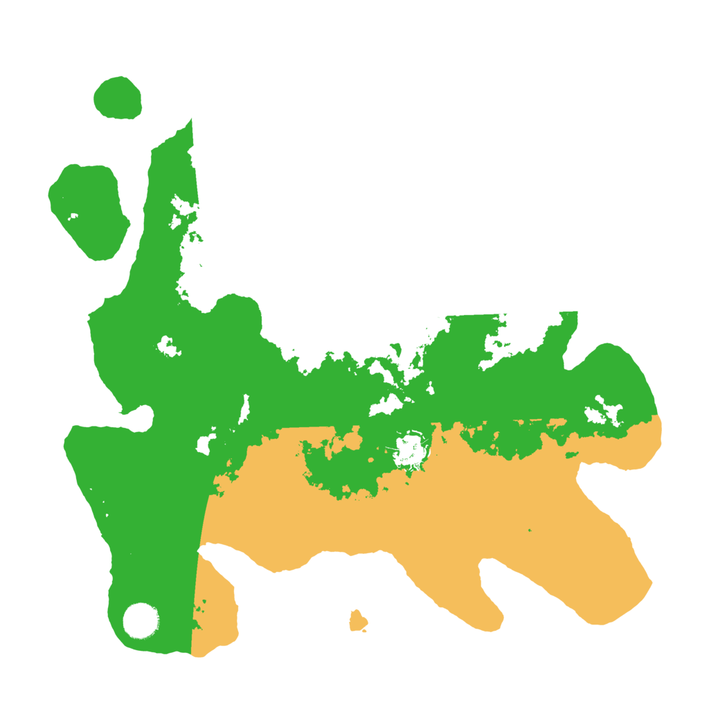 Biome Rust Map: Barren, Size: 3500, Seed: 63836614