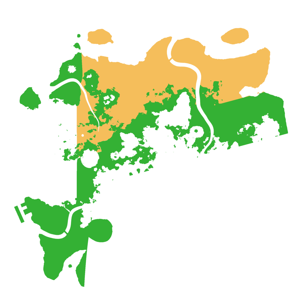 Biome Rust Map: Procedural Map, Size: 3500, Seed: 38325554