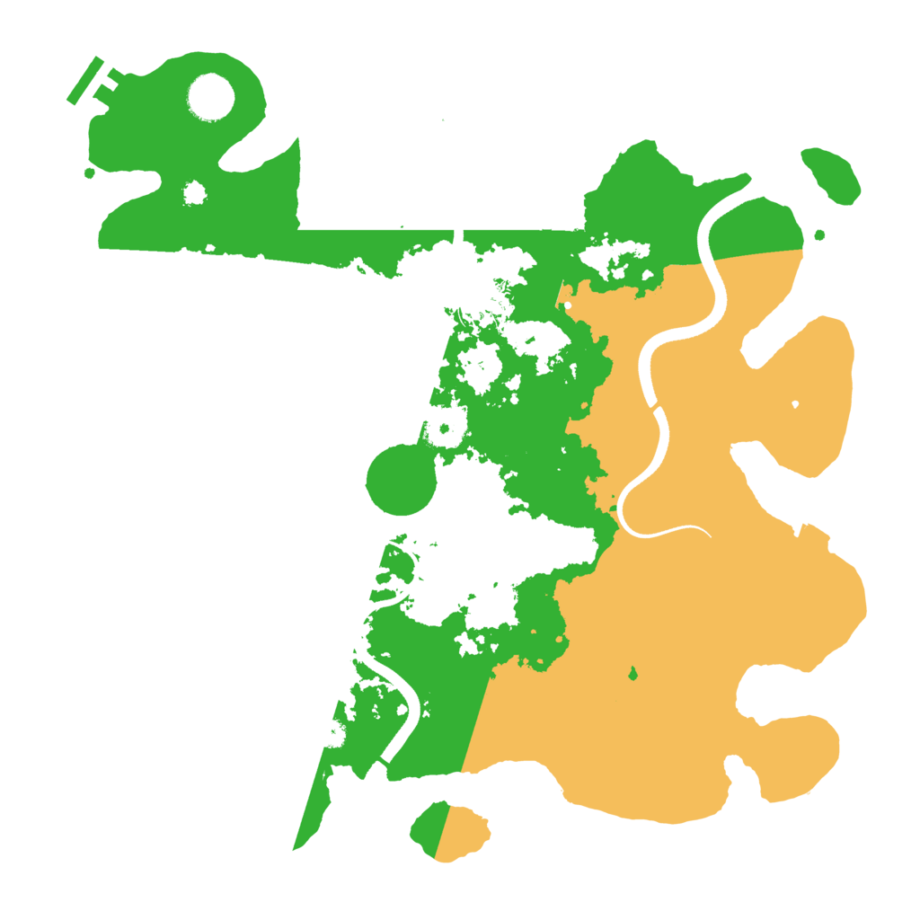 Biome Rust Map: Procedural Map, Size: 3500, Seed: 59104298