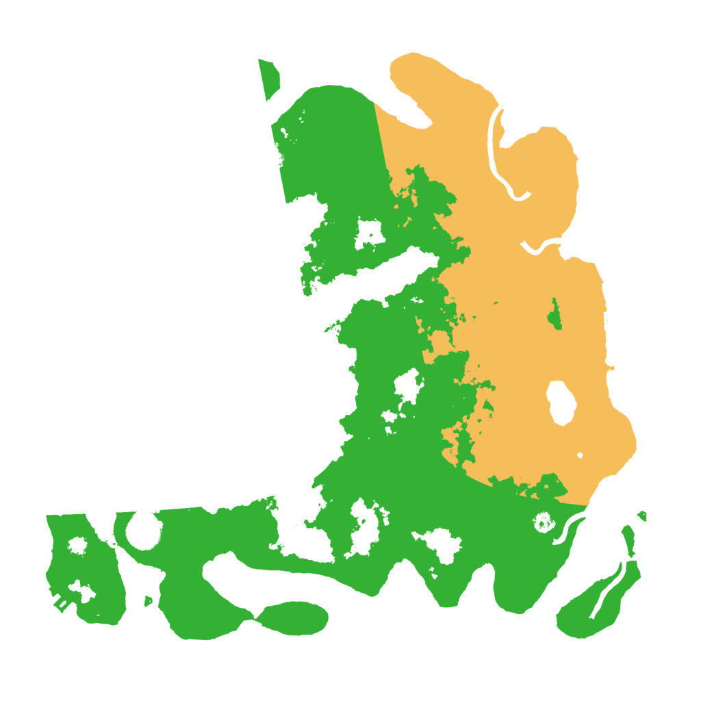 Biome Rust Map: Procedural Map, Size: 3500, Seed: 4177