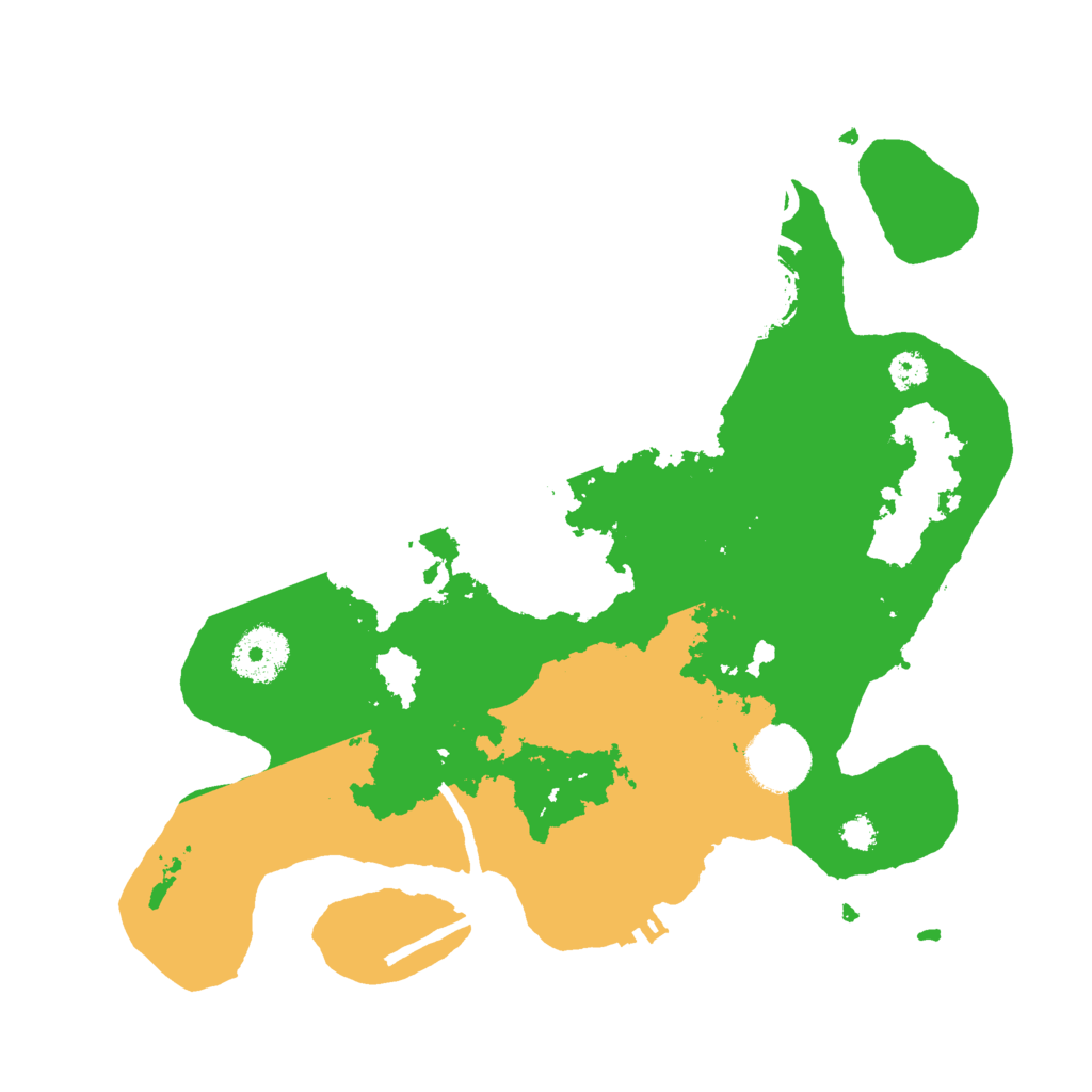 Biome Rust Map: Procedural Map, Size: 3000, Seed: 43297