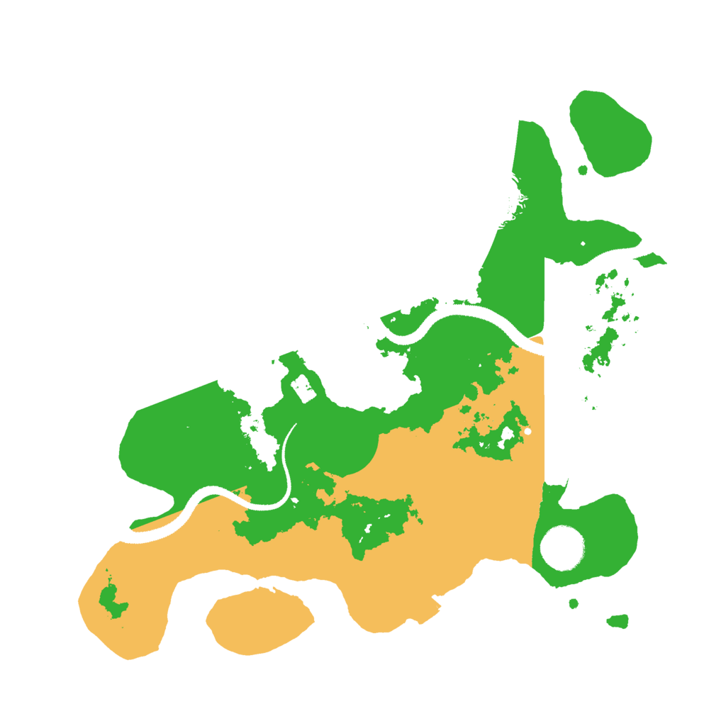 Biome Rust Map: Procedural Map, Size: 3000, Seed: 43297