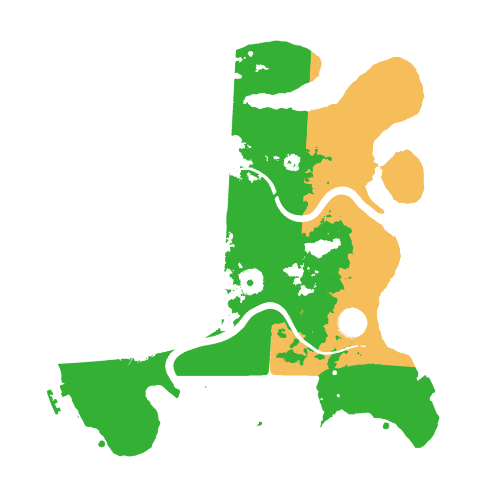 Biome Rust Map: Procedural Map, Size: 3000, Seed: 2448876