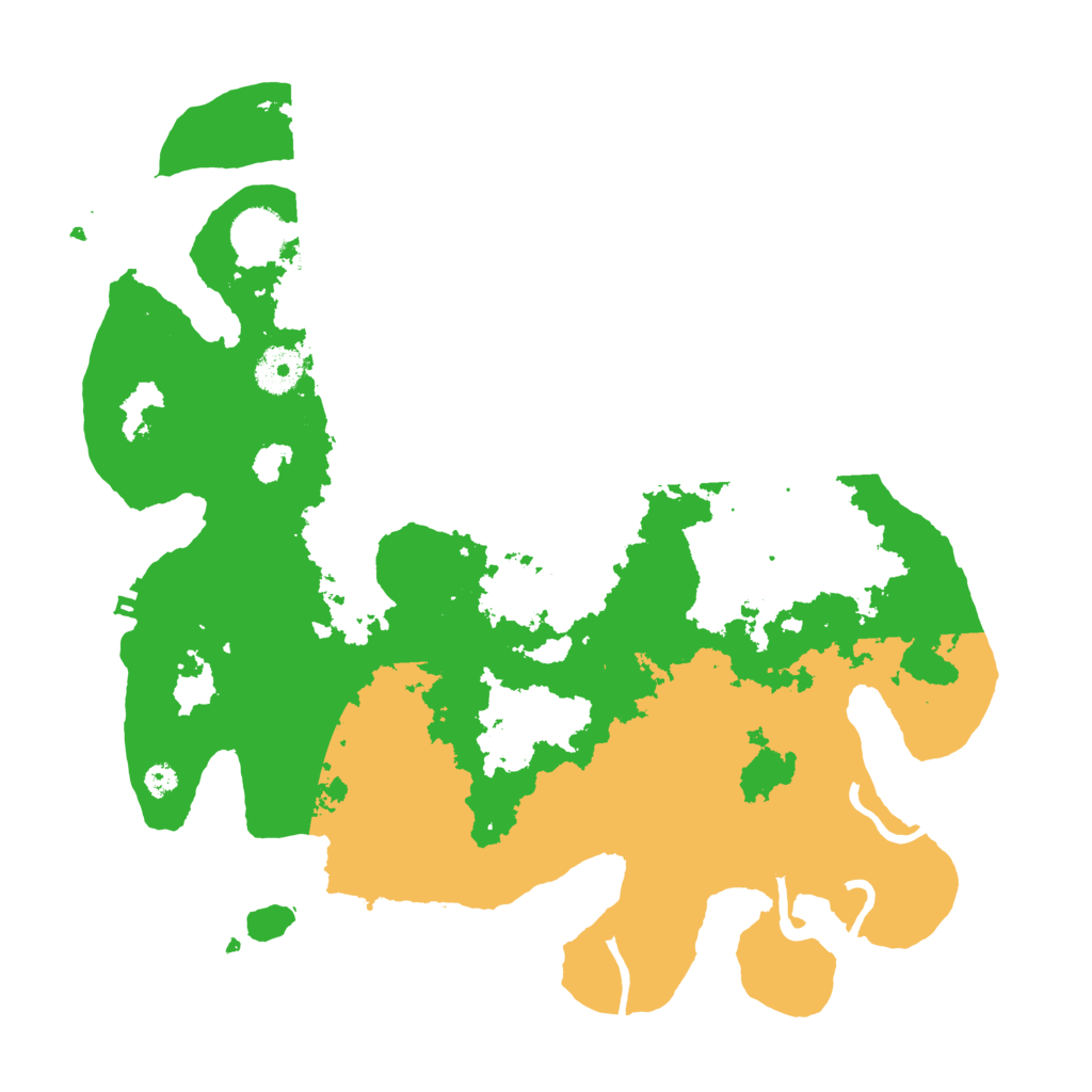 Biome Rust Map: Procedural Map, Size: 3500, Seed: 53160127