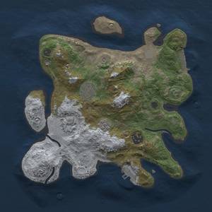 Thumbnail Rust Map: Procedural Map, Size: 2800, Seed: 23414462, 13 Monuments