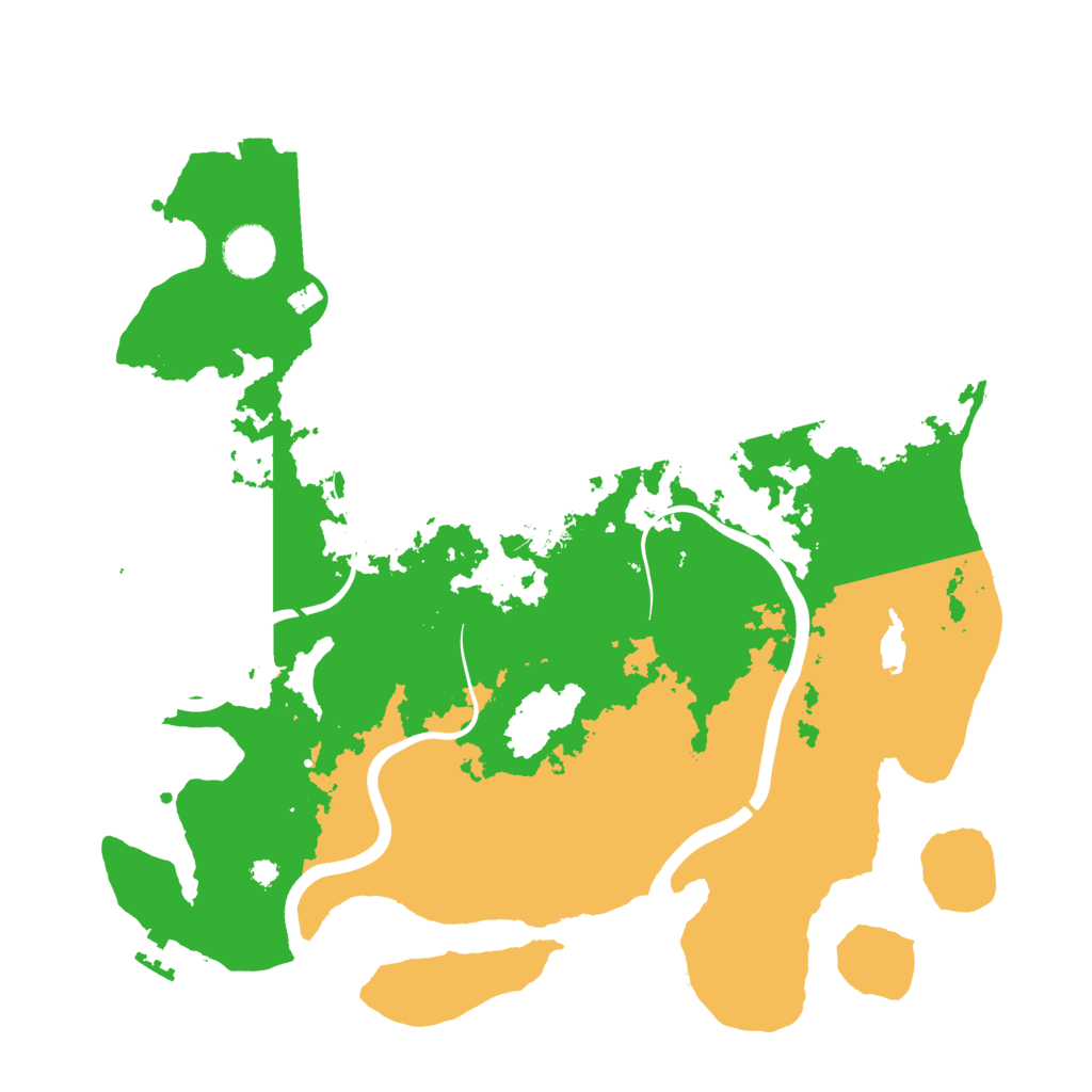 Biome Rust Map: Procedural Map, Size: 3700, Seed: 2146544882