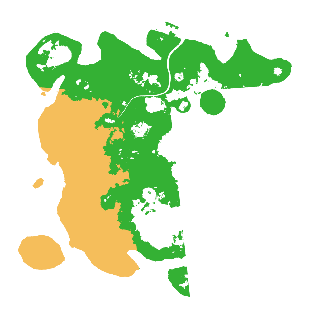 Biome Rust Map: Procedural Map, Size: 3500, Seed: 11602638
