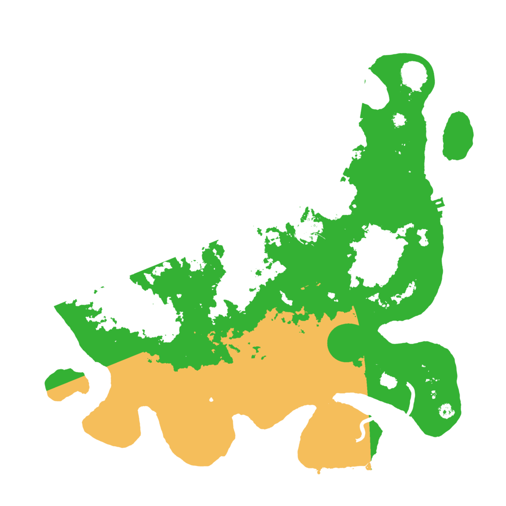 Biome Rust Map: Procedural Map, Size: 3500, Seed: 13110302