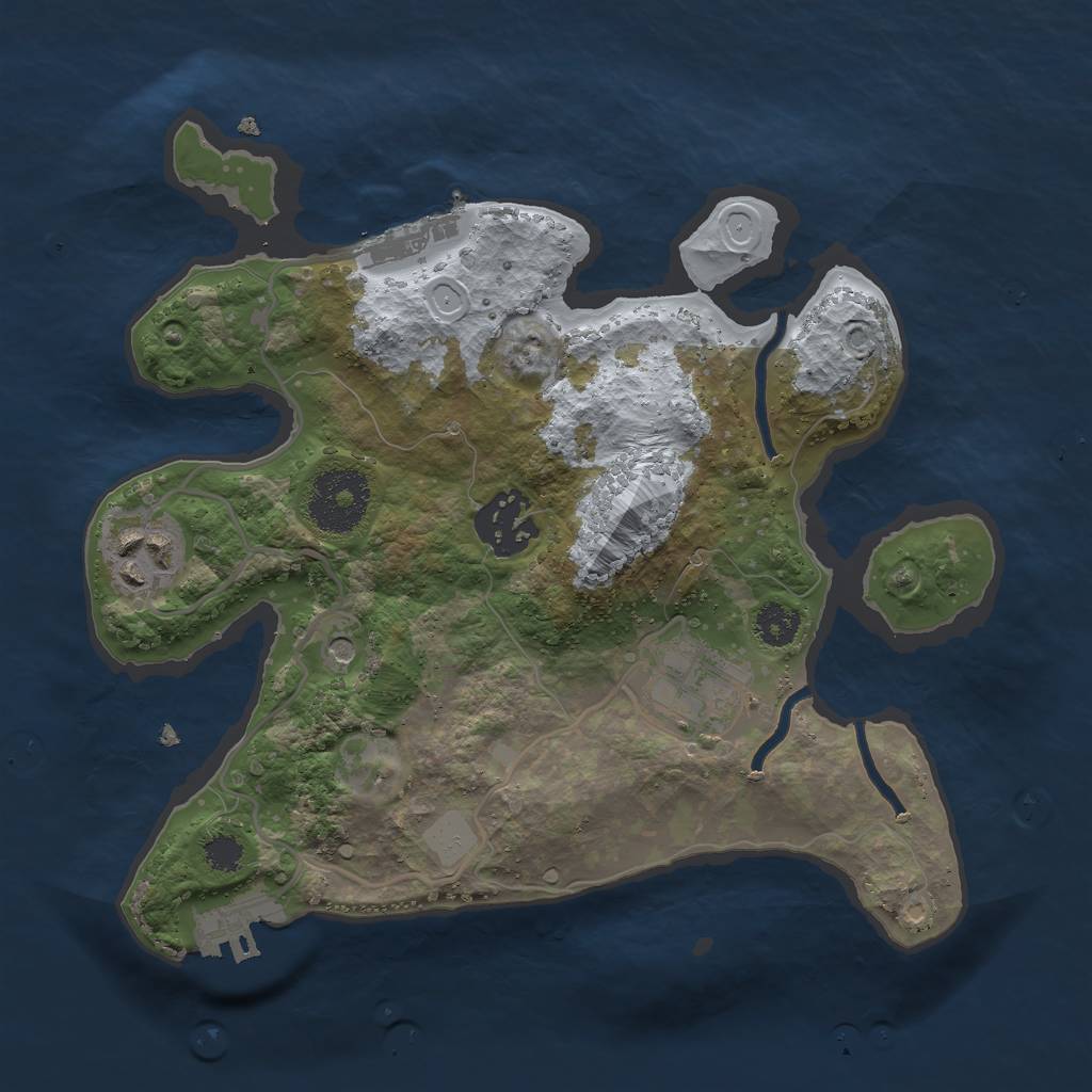 Rust Map: Procedural Map, Size: 2600, Seed: 1111169, 11 Monuments