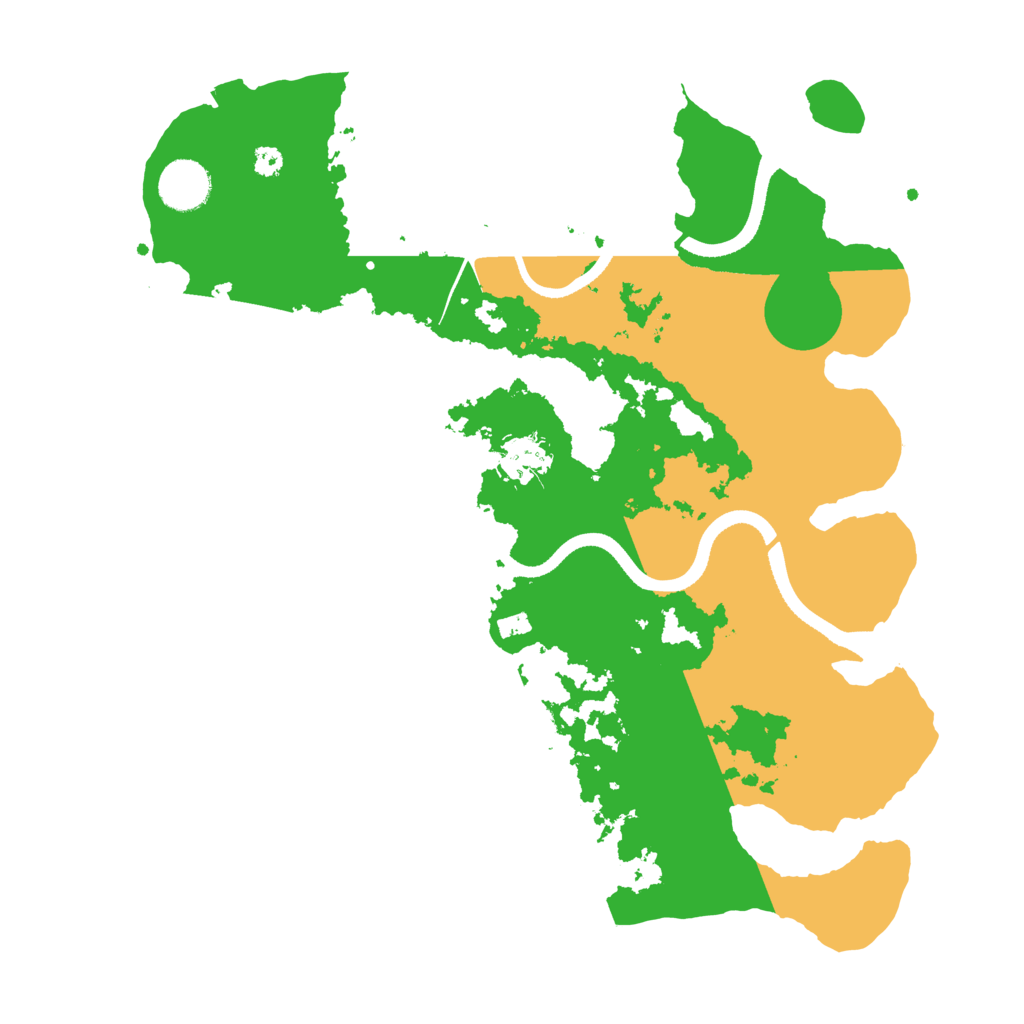 Biome Rust Map: Procedural Map, Size: 3500, Seed: 1991265533