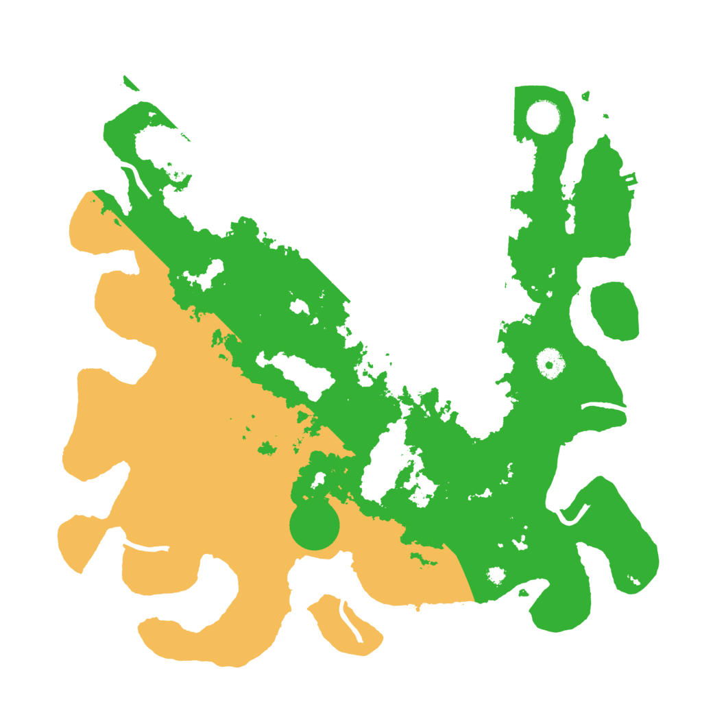 Biome Rust Map: Procedural Map, Size: 3700, Seed: 939396625