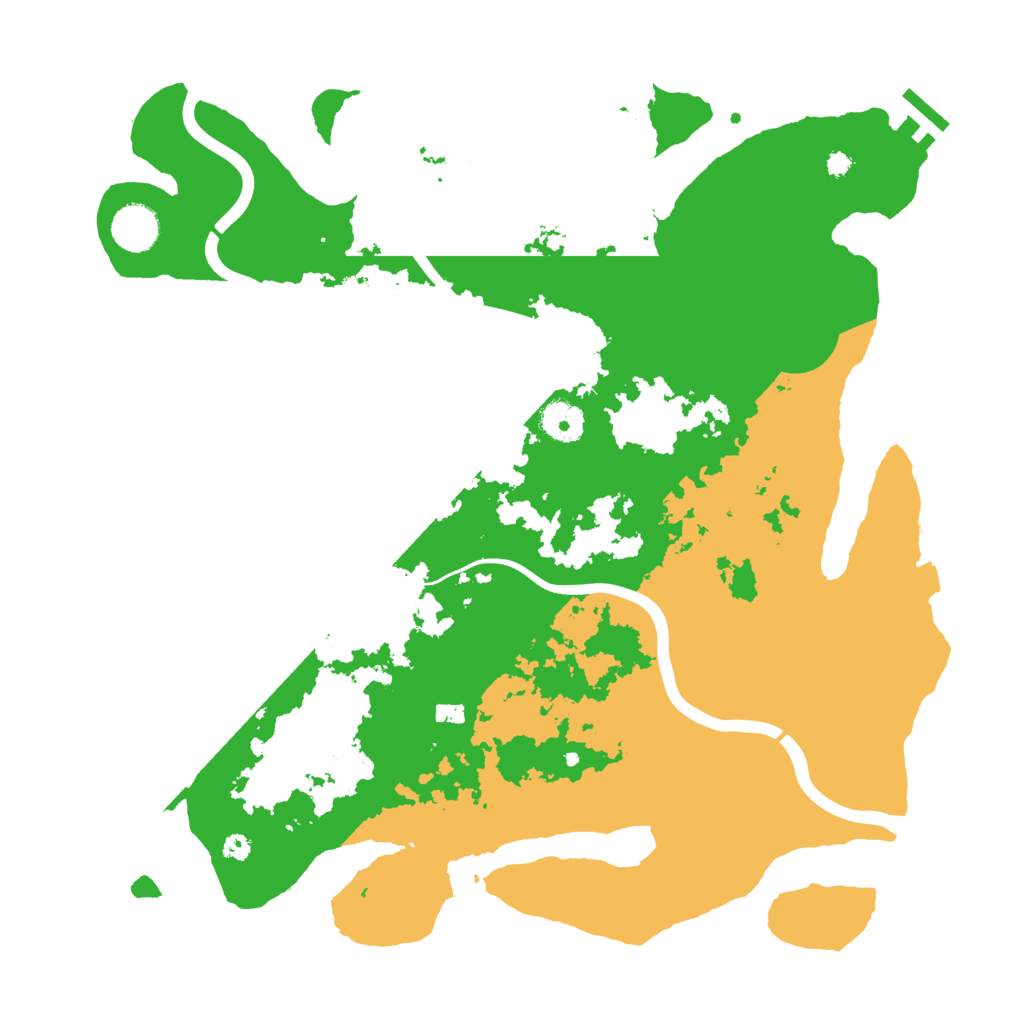 Biome Rust Map: Procedural Map, Size: 3800, Seed: 30376077