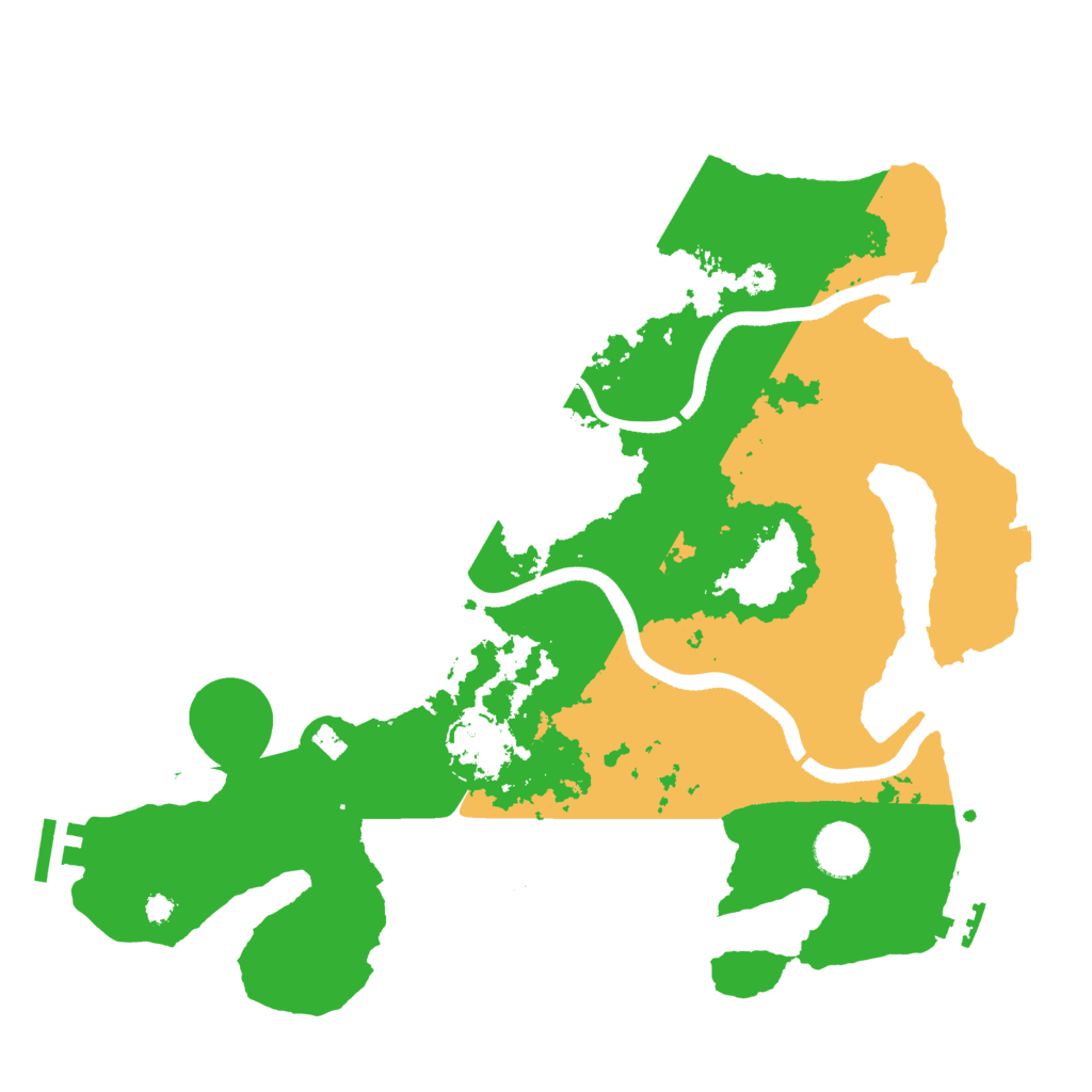 Biome Rust Map: Procedural Map, Size: 3500, Seed: 1323392115