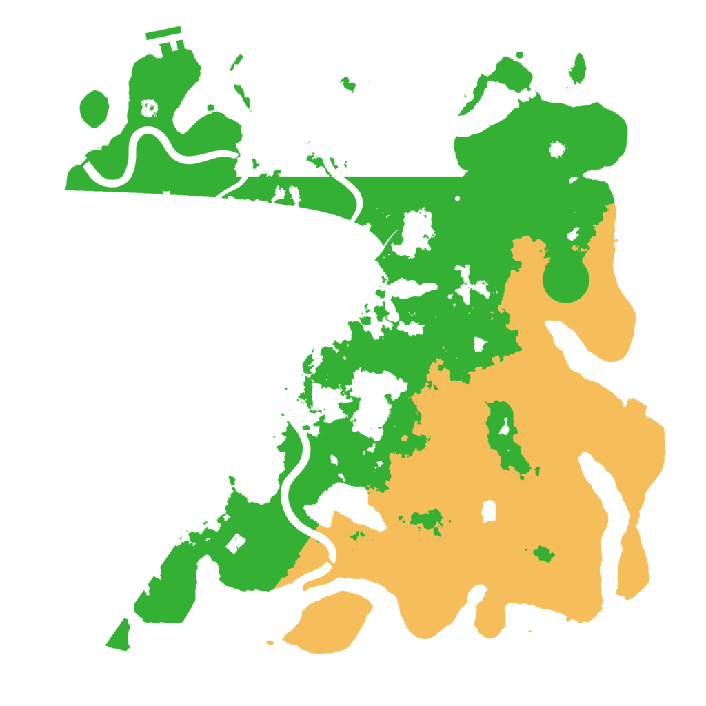 Biome Rust Map: Procedural Map, Size: 4000, Seed: 23221