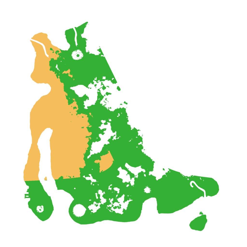 Biome Rust Map: Procedural Map, Size: 3500, Seed: 56543397