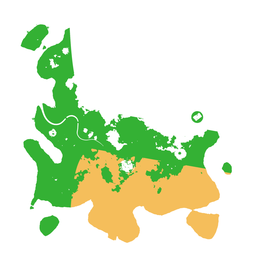 Biome Rust Map: Procedural Map, Size: 3500, Seed: 76442314