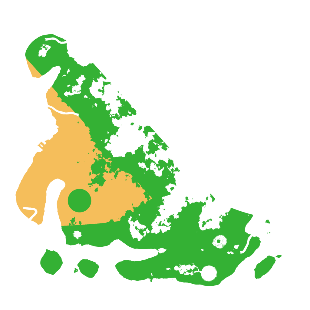Biome Rust Map: Procedural Map, Size: 3500, Seed: 31710157