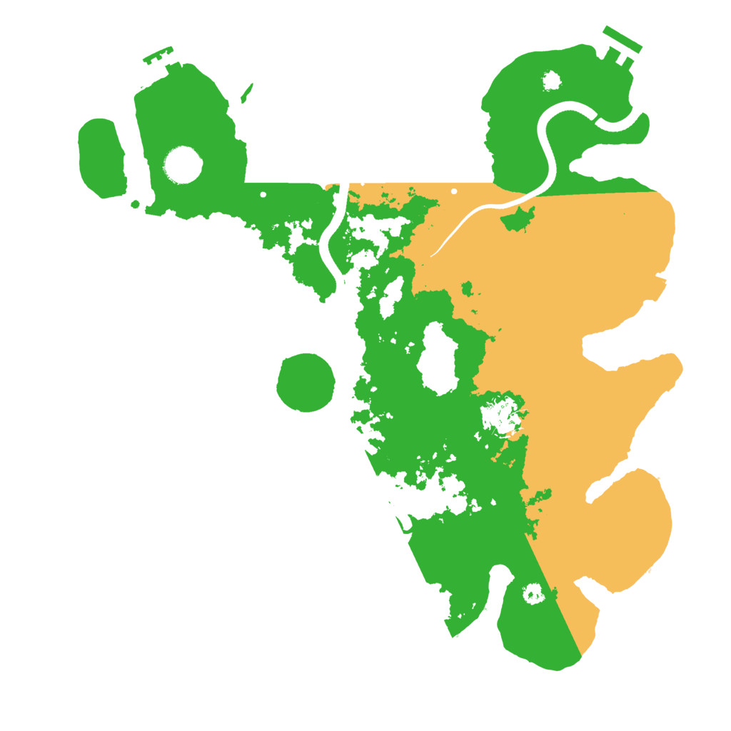 Biome Rust Map: Procedural Map, Size: 3500, Seed: 63740428