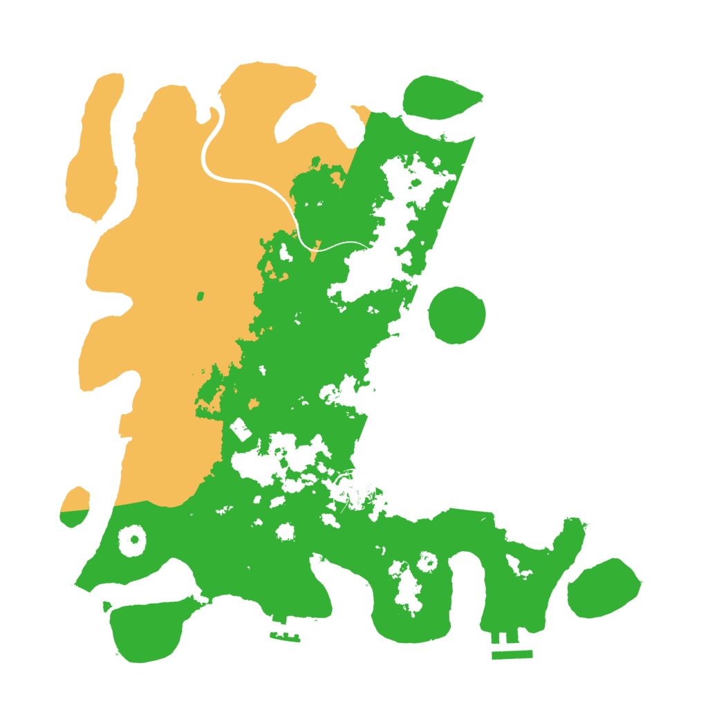 Biome Rust Map: Procedural Map, Size: 3500, Seed: 97495009