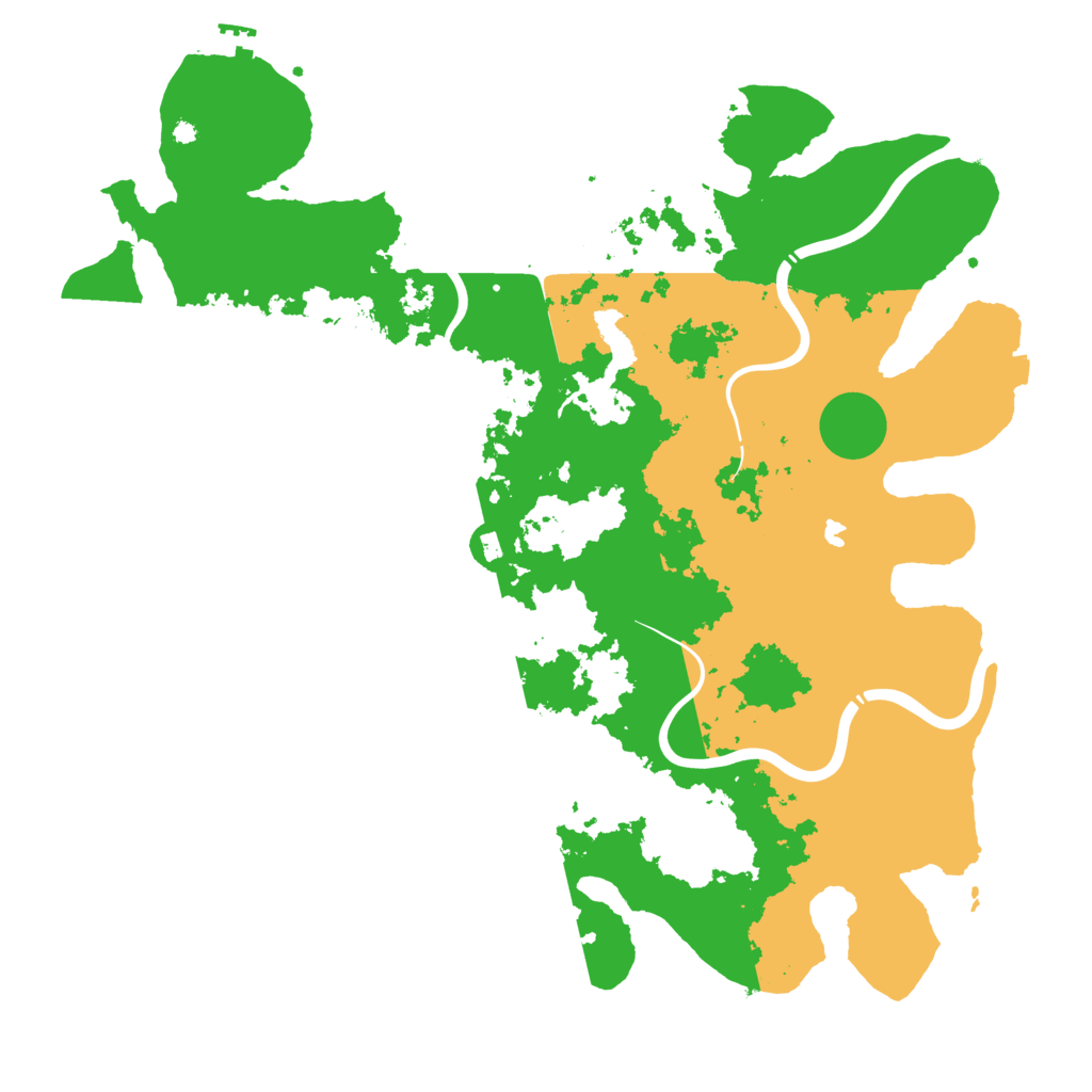 Biome Rust Map: Procedural Map, Size: 4300, Seed: 316846524