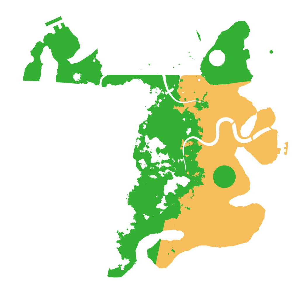 Biome Rust Map: Procedural Map, Size: 3500, Seed: 1921454115