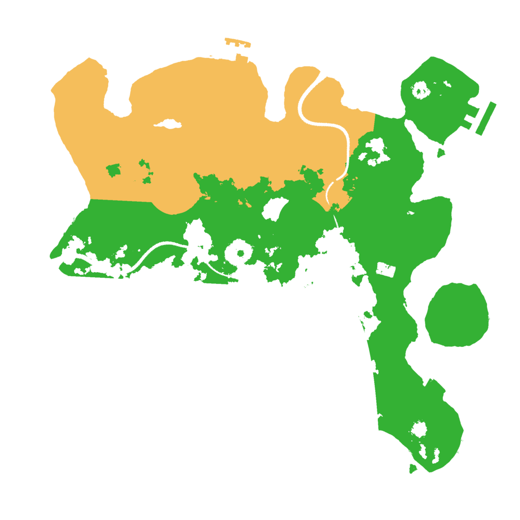 Biome Rust Map: Procedural Map, Size: 3000, Seed: 68457744